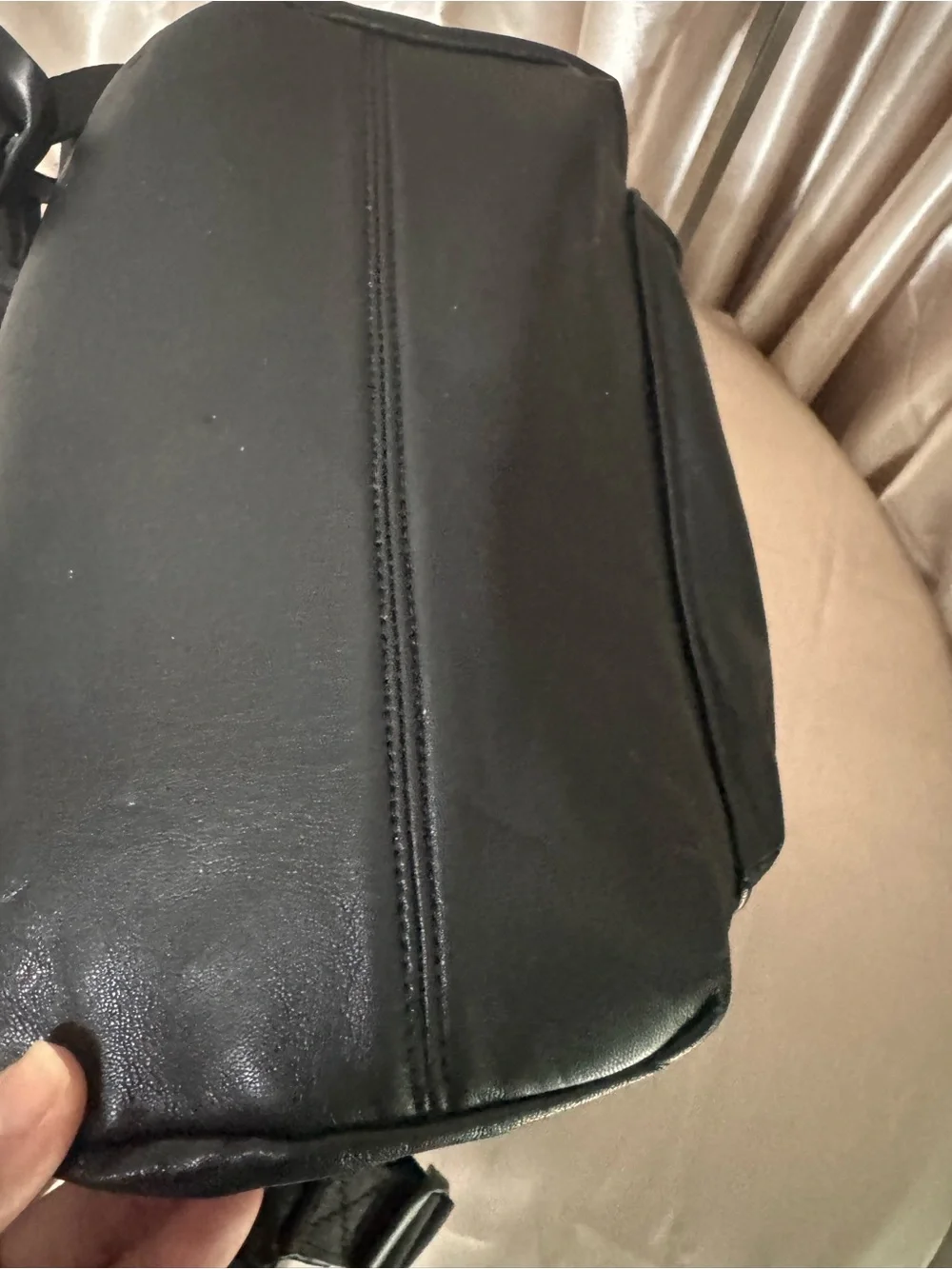 Juicy Couture Black Quilted Backpack with Gold-Tone Accents